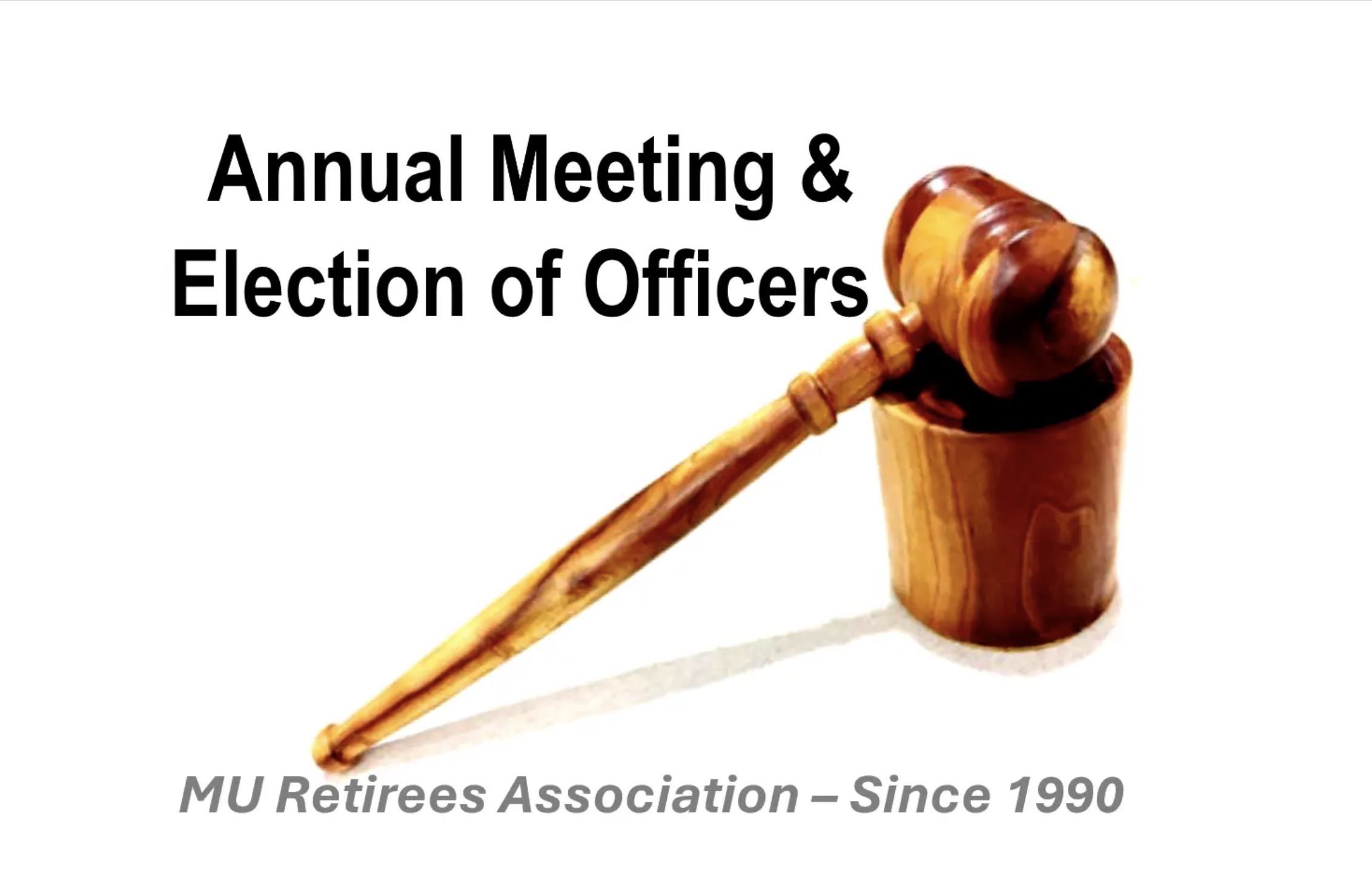 Annual Meeting & Election of Officers