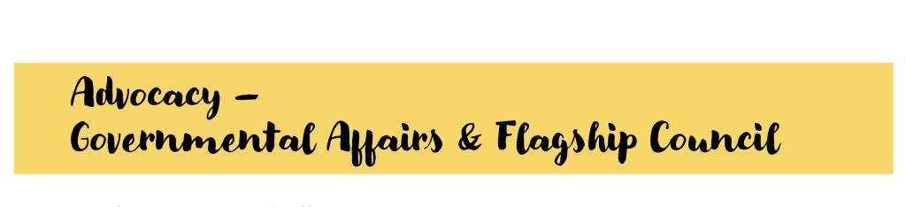 Advocacy - Governmental Affairs and Flagship Council