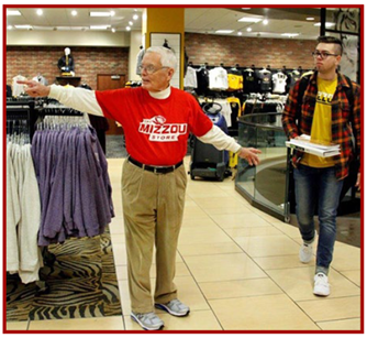 Volunteer as a greeter at the Bookstore