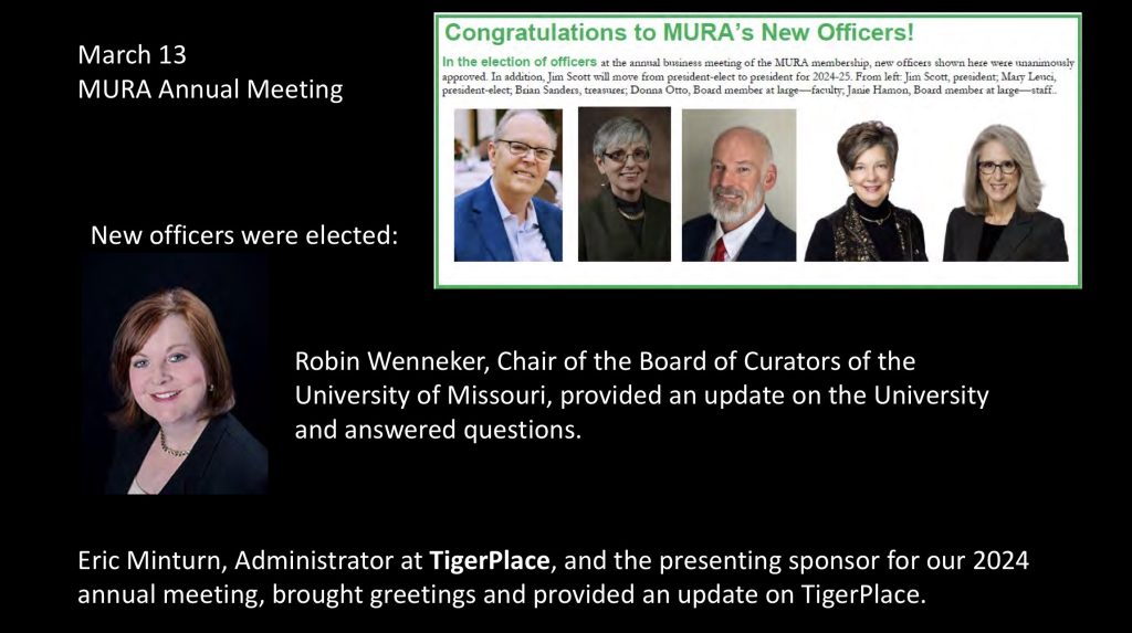 March 13, 2024
MURA Annual Meeting