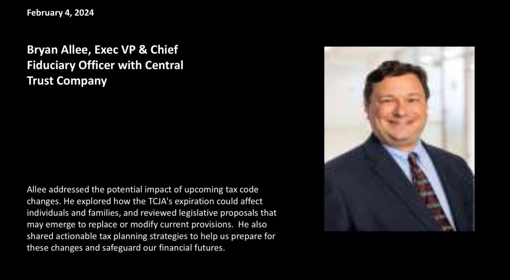 Bryan Allen, Executive Vice President with Central Trust Company