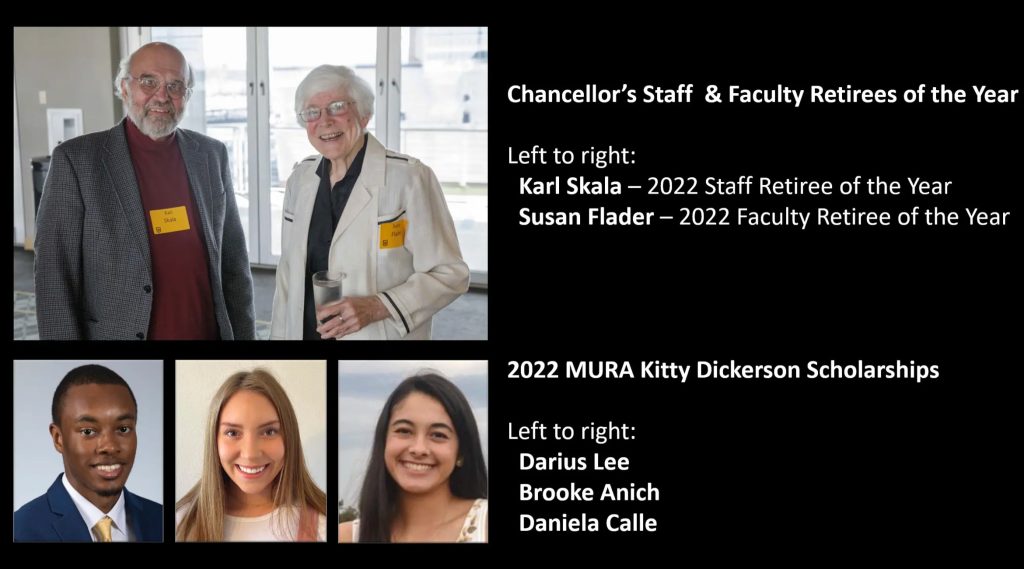 April 12, 2022 Retirees of the year; Scholarship winners
