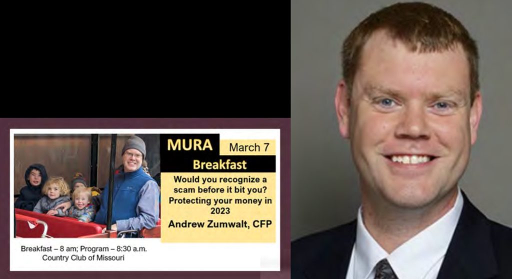 March 7, 2023 Andrew Zumwalt, Certified Financial Planner